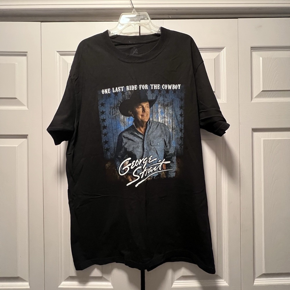George Strait Eric Church Caitlyn Smith 2021 Atlanta Concert Tour Shirt Sz XL